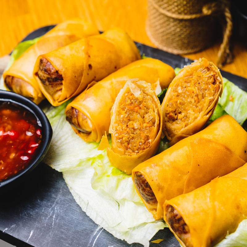 nems végétariens du restaurant asiatique bi bim bap lille